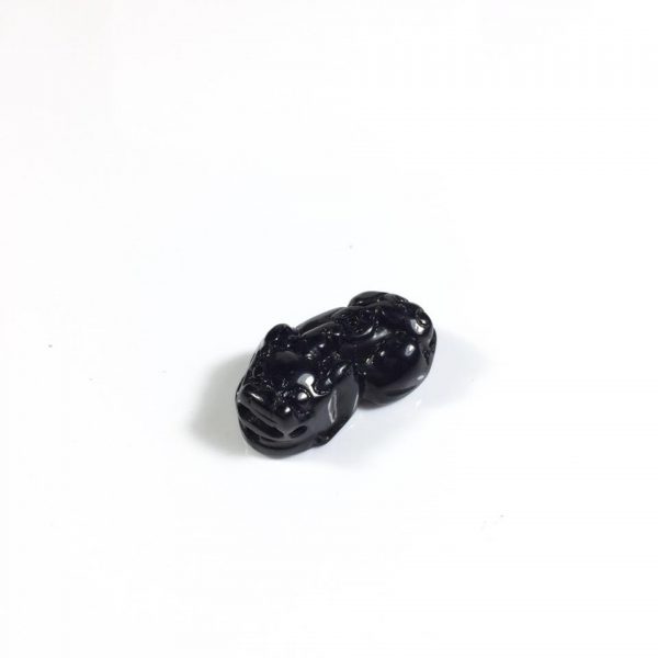 Mặt dây chuyền Tỳ Hưu đá Obsidian (2411)
